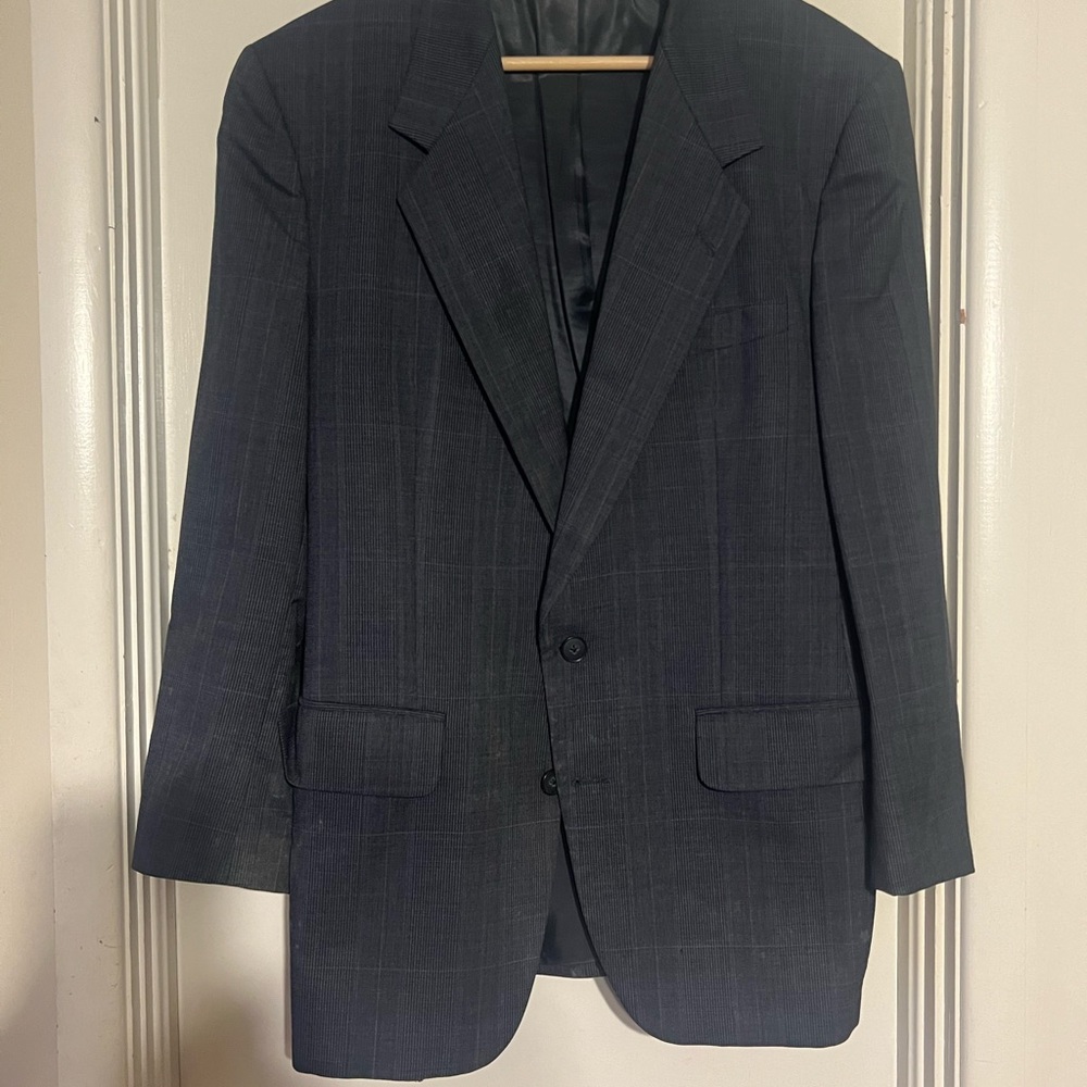 Neiman Marcus Dark Charcoal Gray Sport Coat Classic Blazer